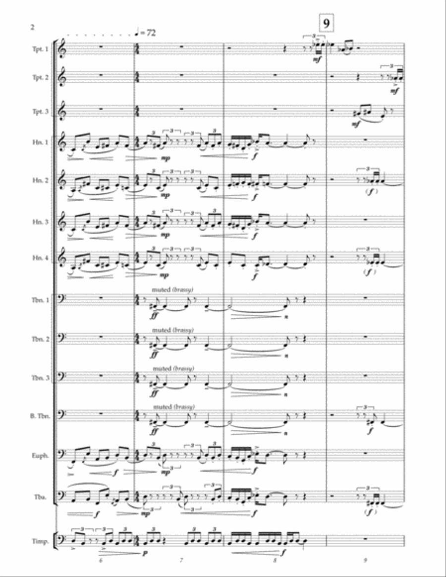 The Great Appetite of Garuda - for Brass Ensemble Brass Ensemble scores gallery preview page 6
