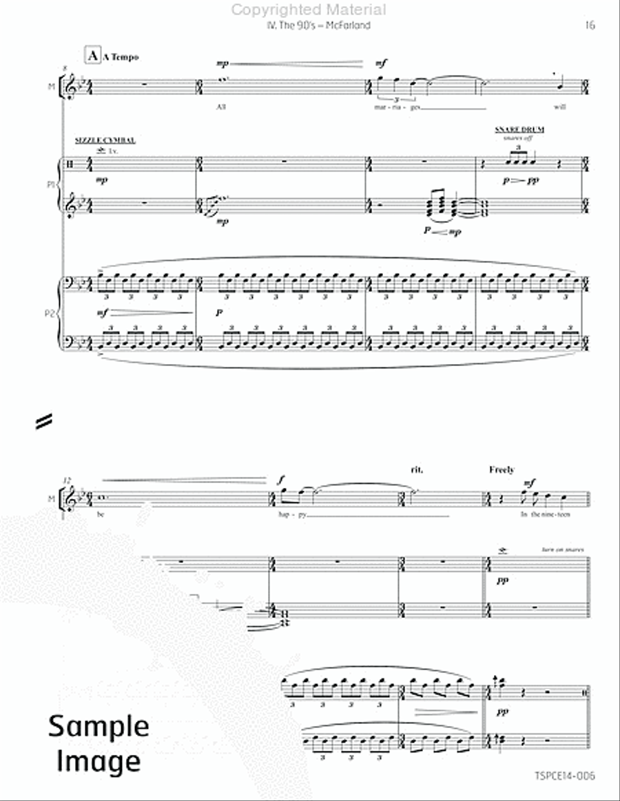 5 Songs in the Age of Stupidity Percussion Ensemble scores gallery preview page 22