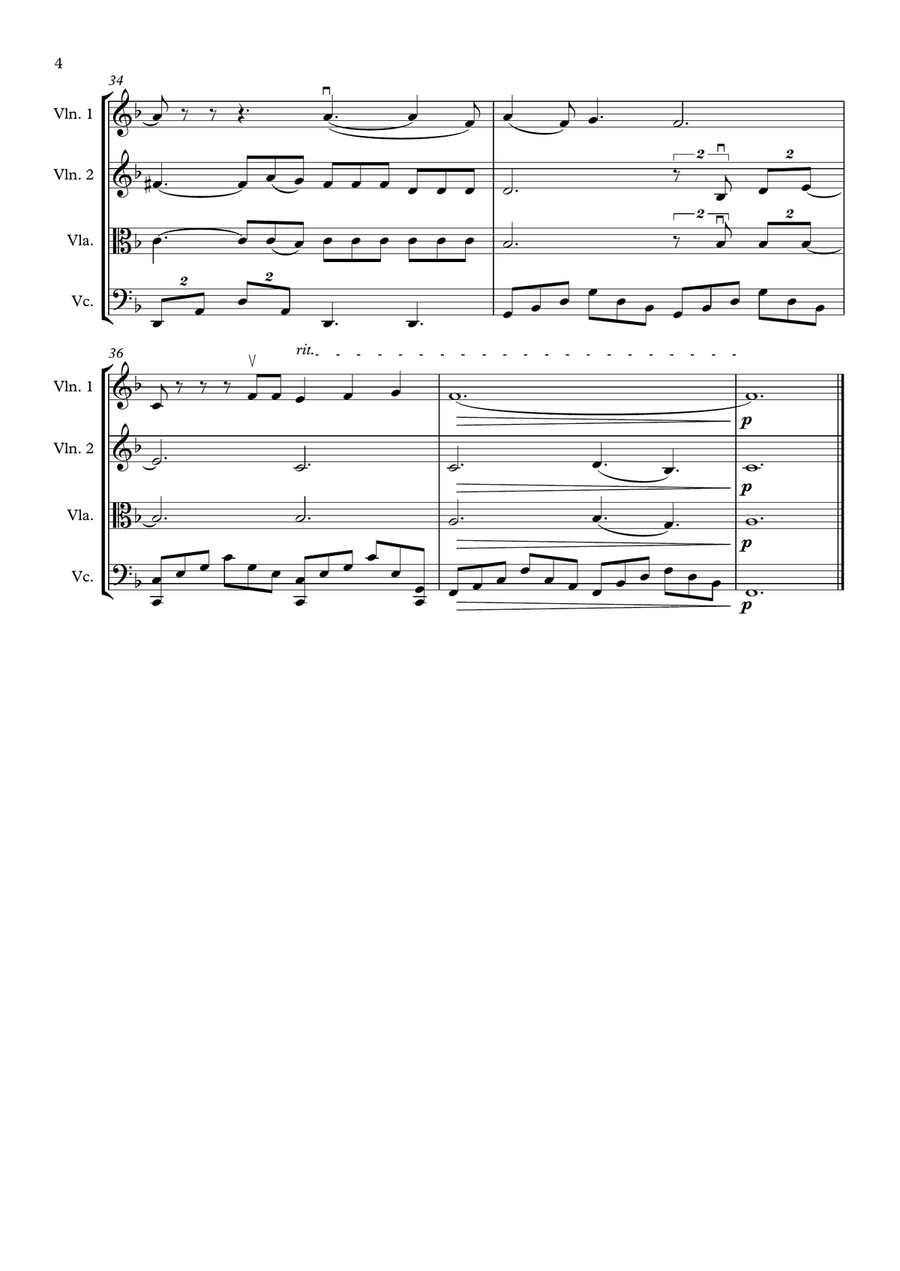 What A Wonderful World String Quartet scores gallery preview page 4