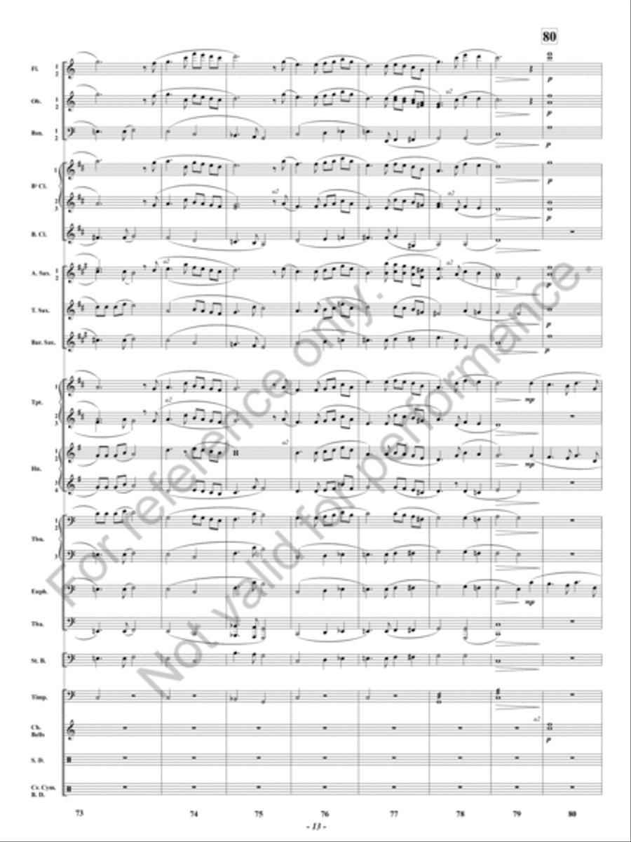 To Those Who Dream Concert Band scores gallery preview page 14