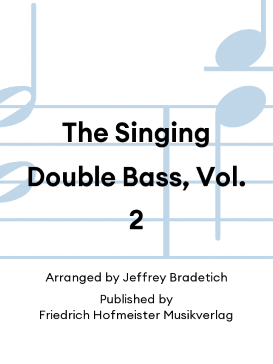 The Singing Double Bass Double Bass scores gallery preview page 1