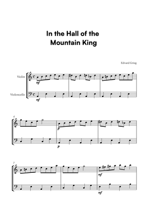 In the Hall of the Mountain King (for Violin and Cello)