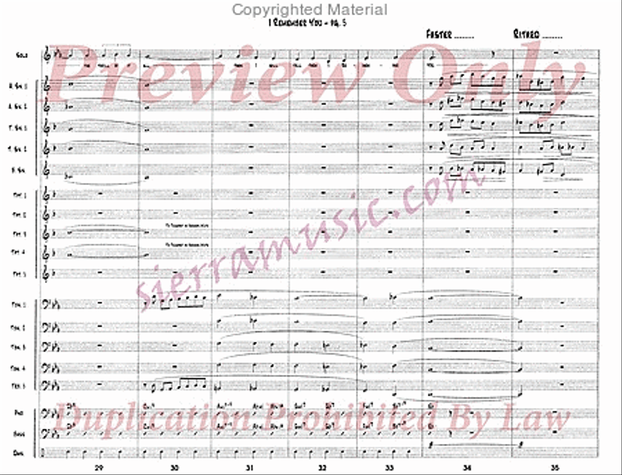 I Remember You I Remember You Jazz Ensemble scores gallery preview page 6