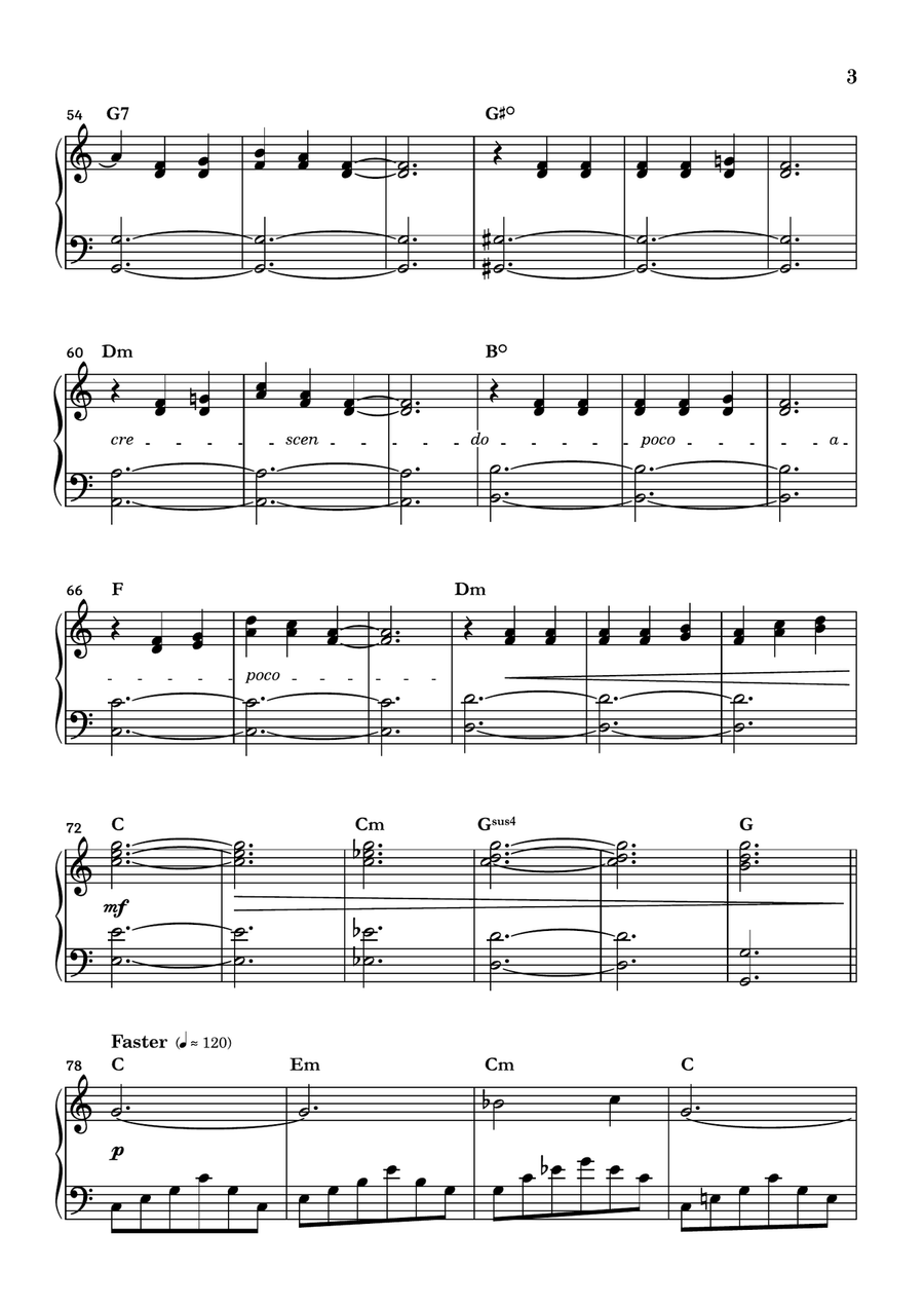Clair de Lune Piano Solo scores gallery preview page 3