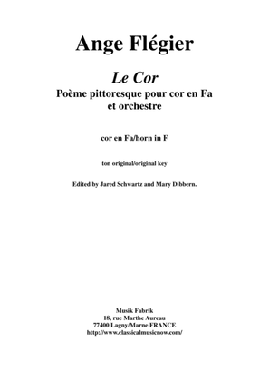 Ange Flégier: Le Cor for horn and orchestra, horn solo part