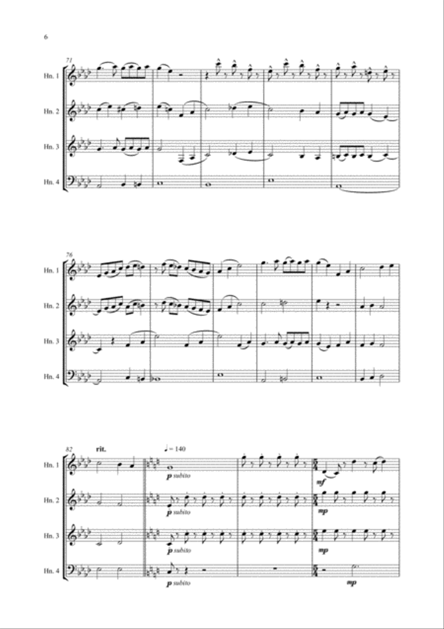 Pure Imagination Brass Ensemble scores gallery preview page 6