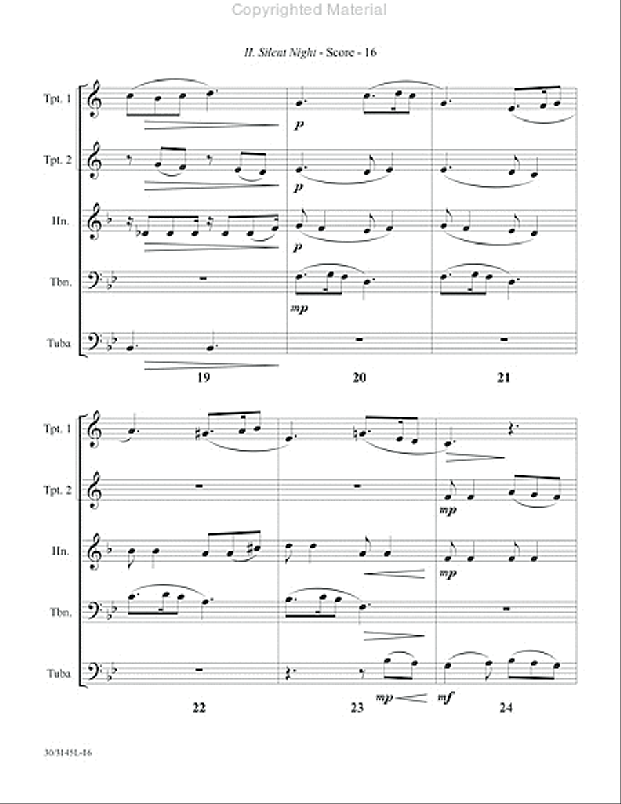 Brass at Christmas Brass Quintet scores gallery preview page 13