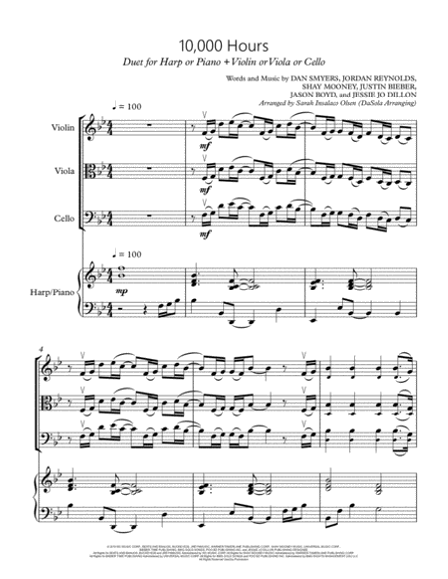 10,000 Hours 10,000 Hours Small Ensemble scores gallery preview page 2