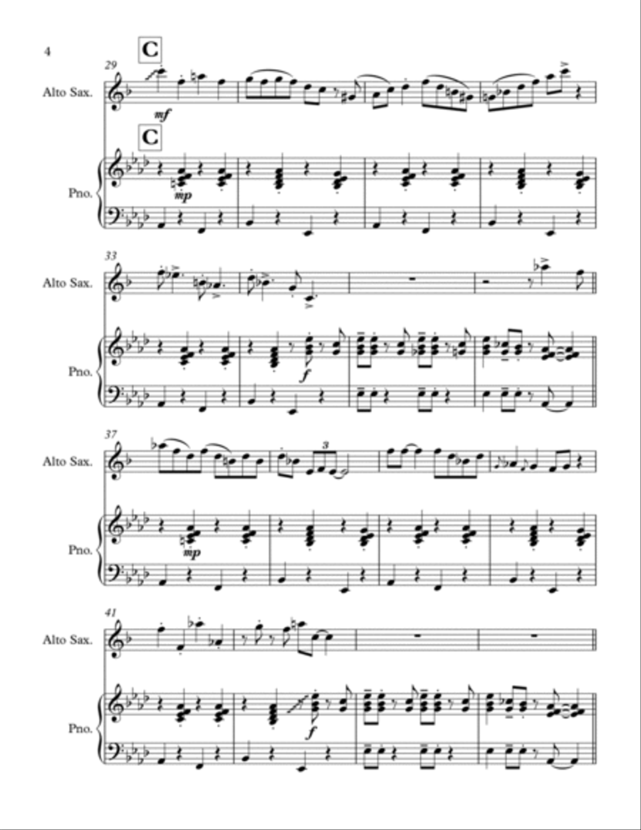 In The Mood In The Mood Alto Saxophone scores gallery preview page 4