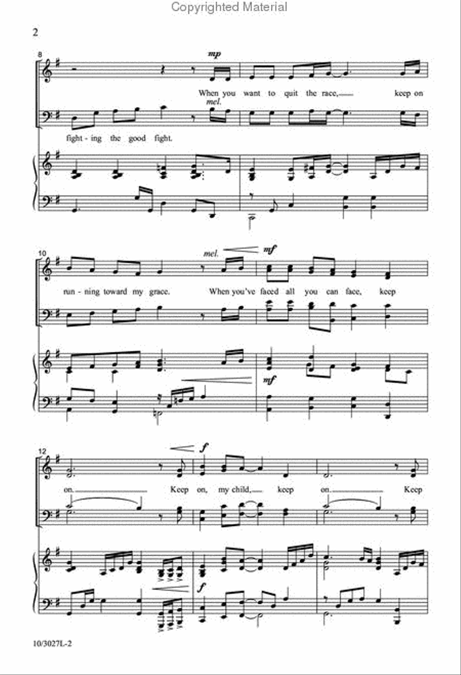 Keep On 4-Part scores gallery preview page 3