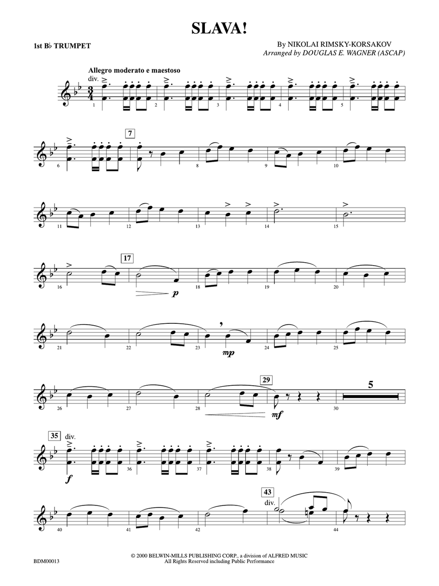 Slava: 1st B-flat Trumpet
