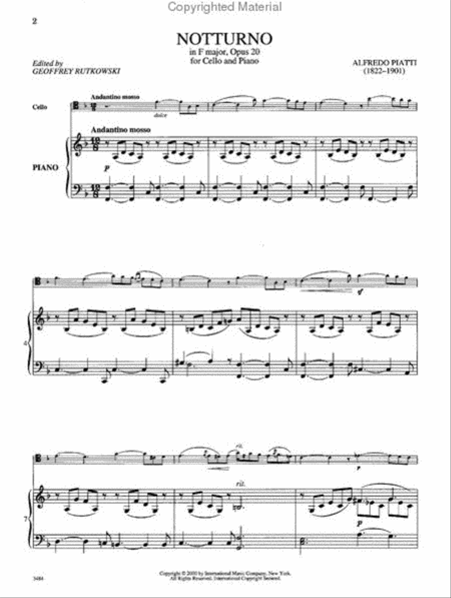 Notturno In F Major, Opus 20 Piano Accompaniment scores gallery preview page 2