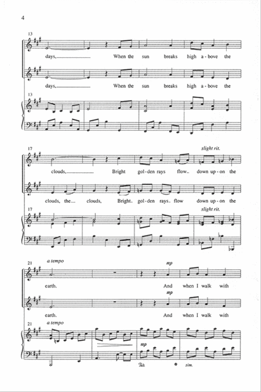 Days of Quiet Joy SA scores gallery preview page 3