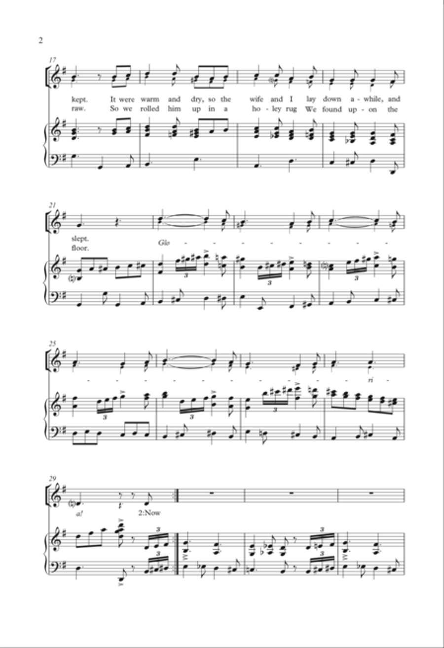 Joseph's Carol 2-Part scores gallery preview page 2