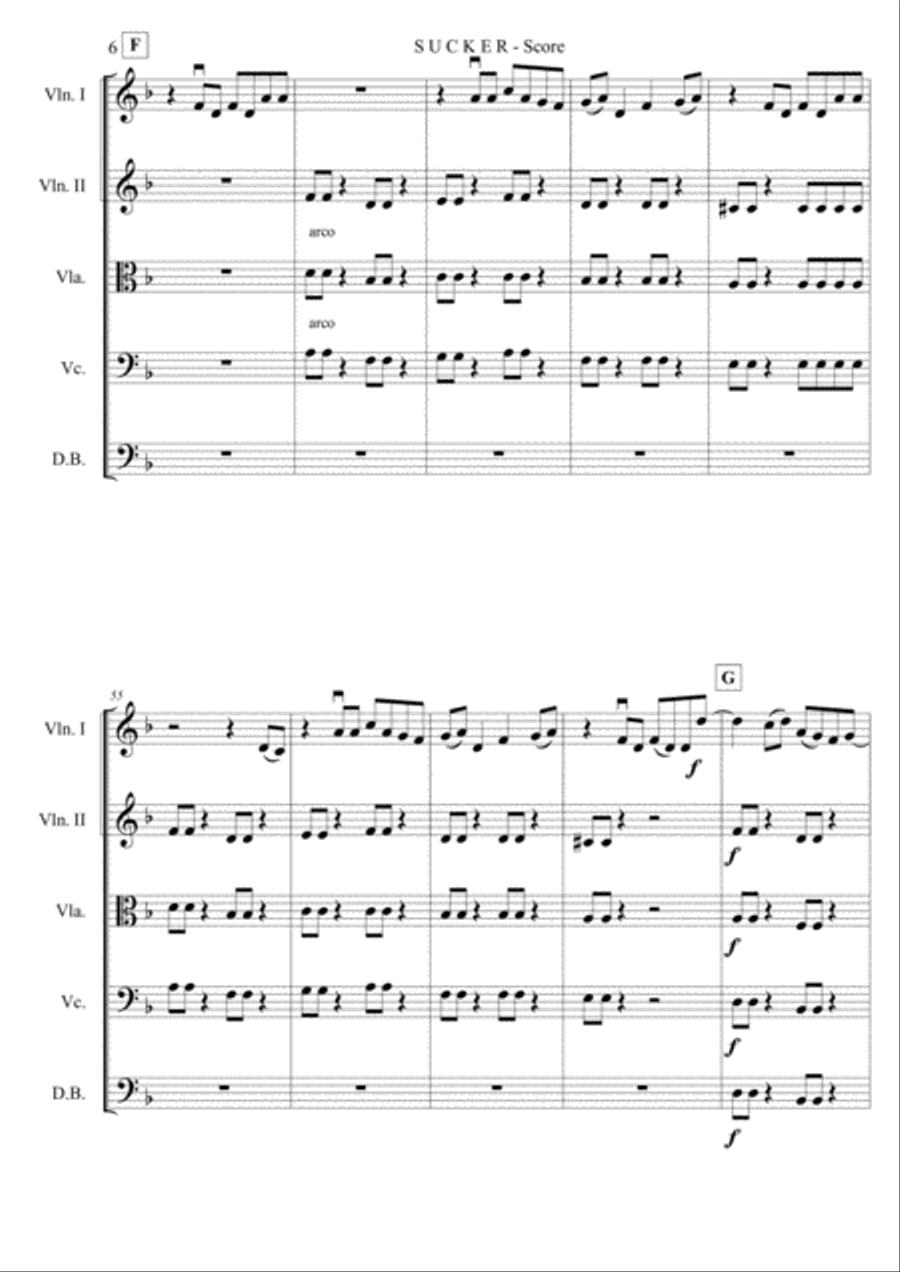 Sucker Sucker String Orchestra scores gallery preview page 6