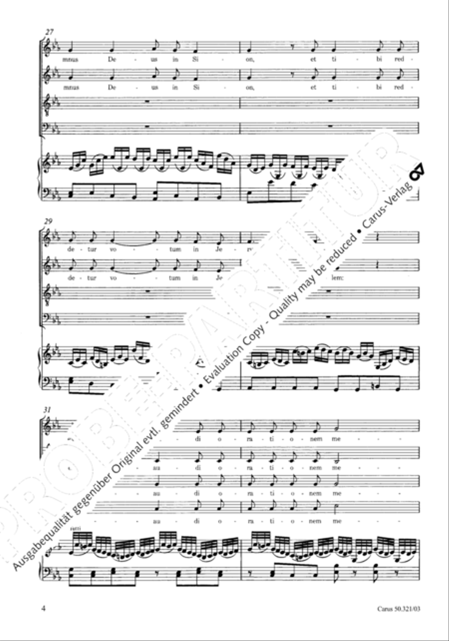 Requiem in C minor 4-Part scores gallery preview page 11