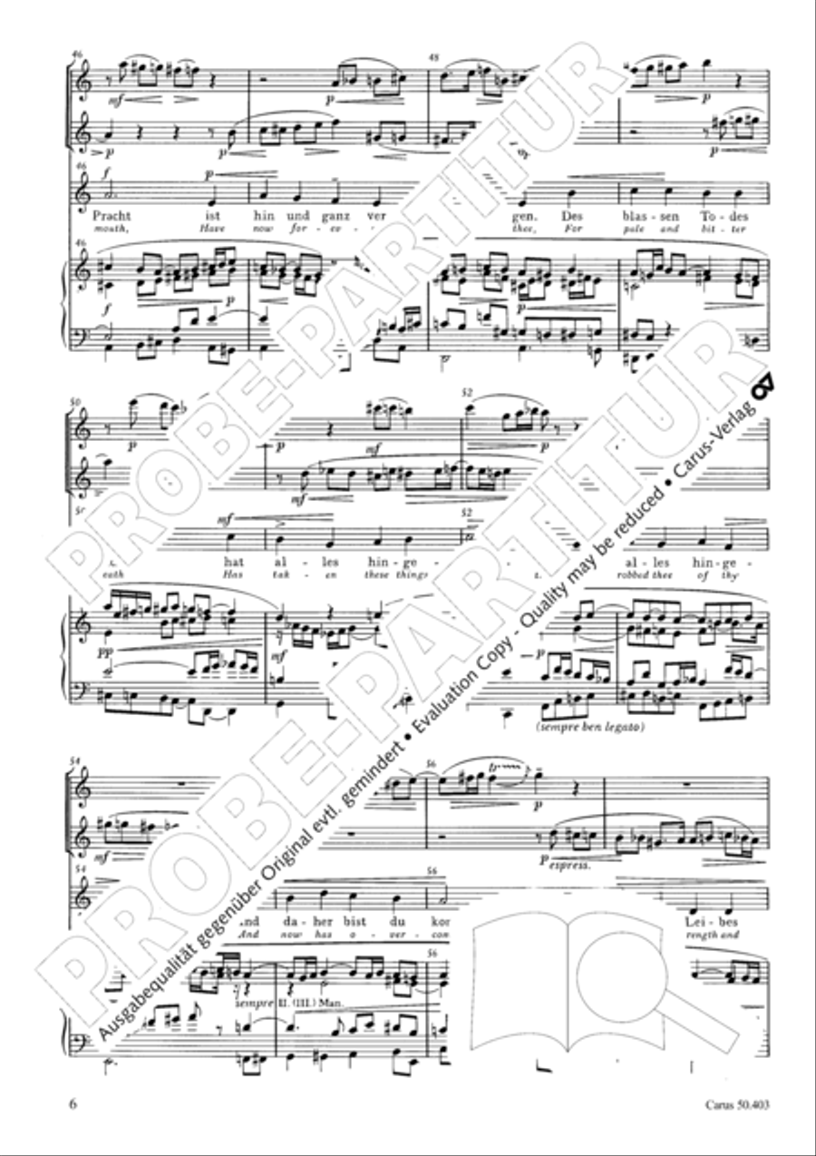 O sacred head, sore wounded (O Haupt voll Blut und Wunden) 4-Part scores gallery preview page 7