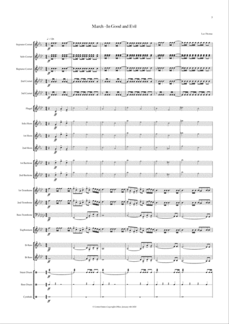March - In Good and Evil Large Ensemble scores gallery preview page 3