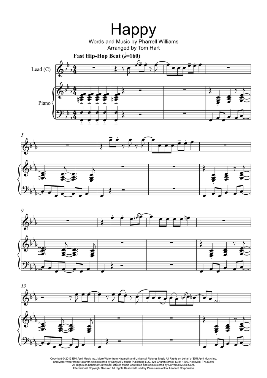 Happy Piano scores gallery preview page 1
