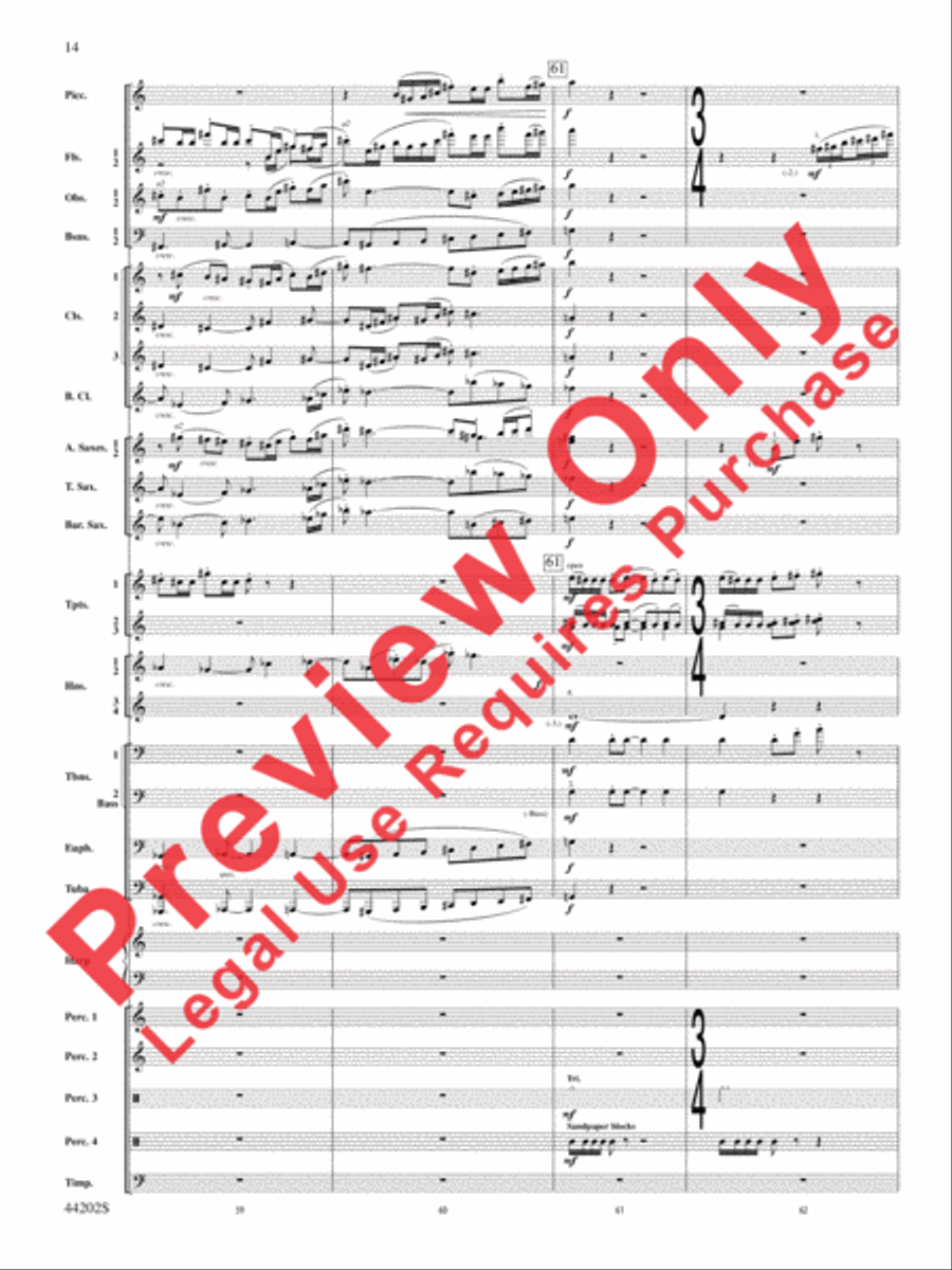 A Celebration Overture Concert Band scores gallery preview page 15