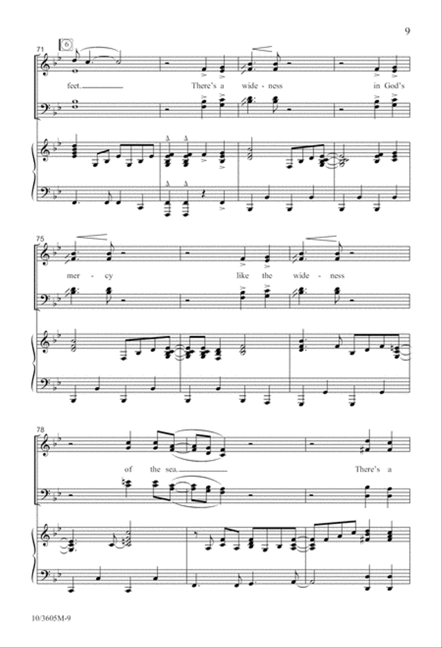 God's Mercy Is Wide! 4-Part scores gallery preview page 10