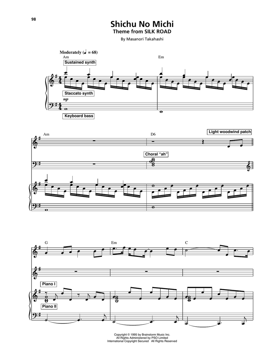 Shichu No Michi Guitar scores gallery preview page 1