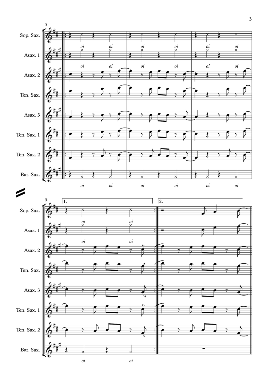 T.n.t. Woodwind Quintet scores gallery preview page 3