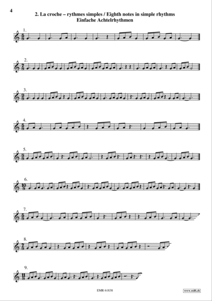 Exercices Rythmiques Volume 2 Cornet scores gallery preview page 5