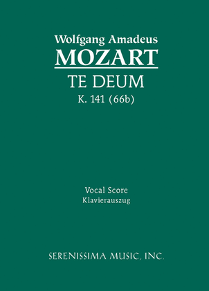 Book cover for Te Deum, K.141/66b