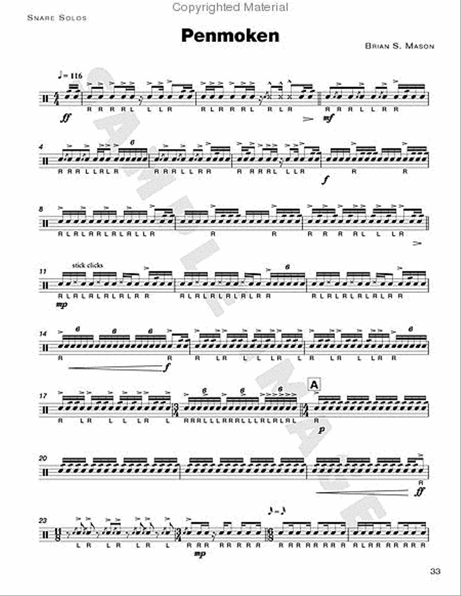 Blue Book, The Percussion scores gallery preview page 3