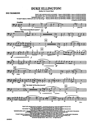 Book cover for Duke Ellington! (Medley for Concert Band): 2nd Trombone