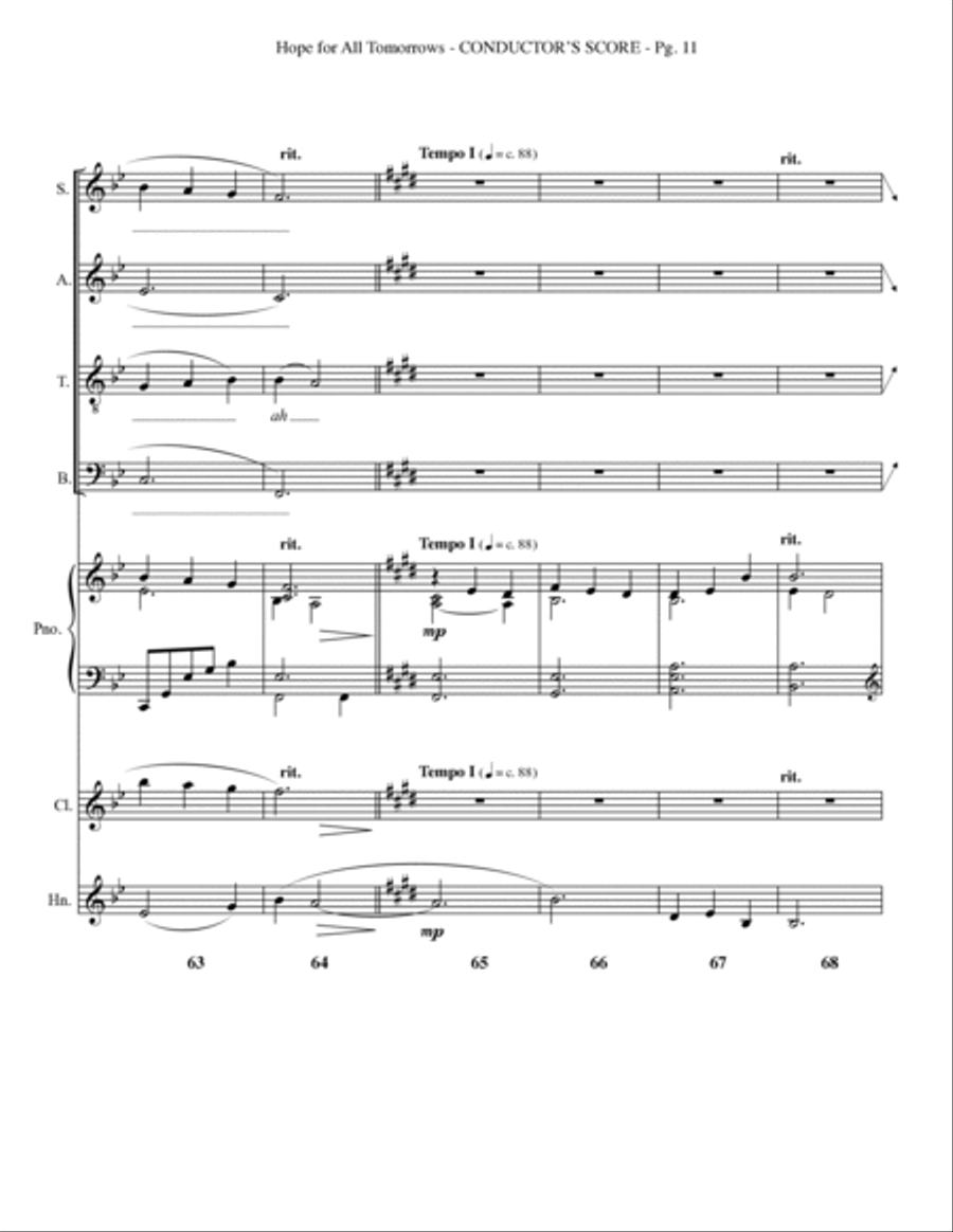 Hope for all Tomorrows Choir scores gallery preview page 13