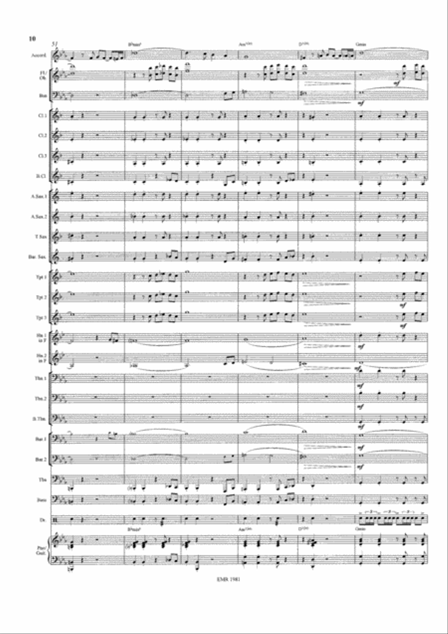Tango Fuego Tango Fuego Concert Band scores gallery preview page 11