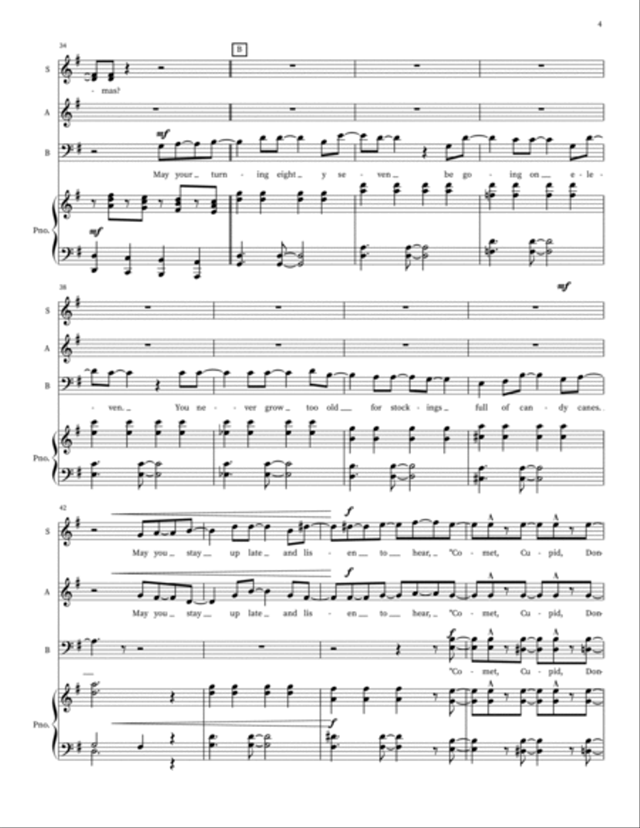 Kid On Christmas 3-Part scores gallery preview page 4