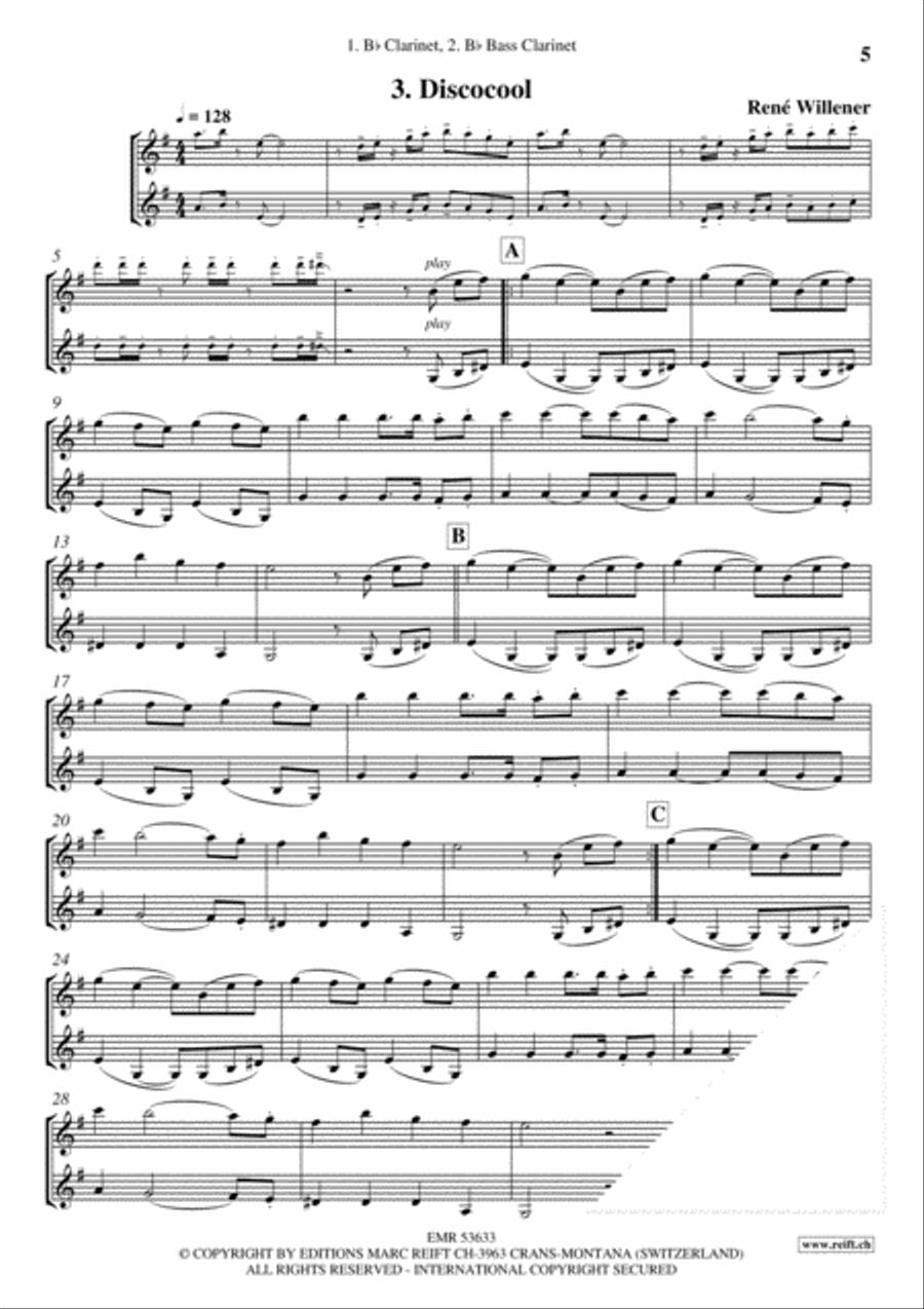 Bella Ciao Bella Ciao Bass Clarinet scores gallery preview page 5