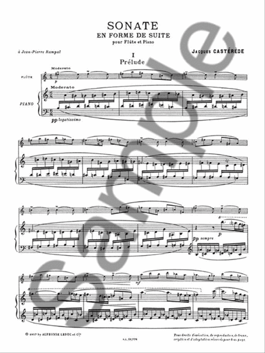 Sonate En Forme De Suite (flute & Piano) Flute Solo scores gallery preview page 2