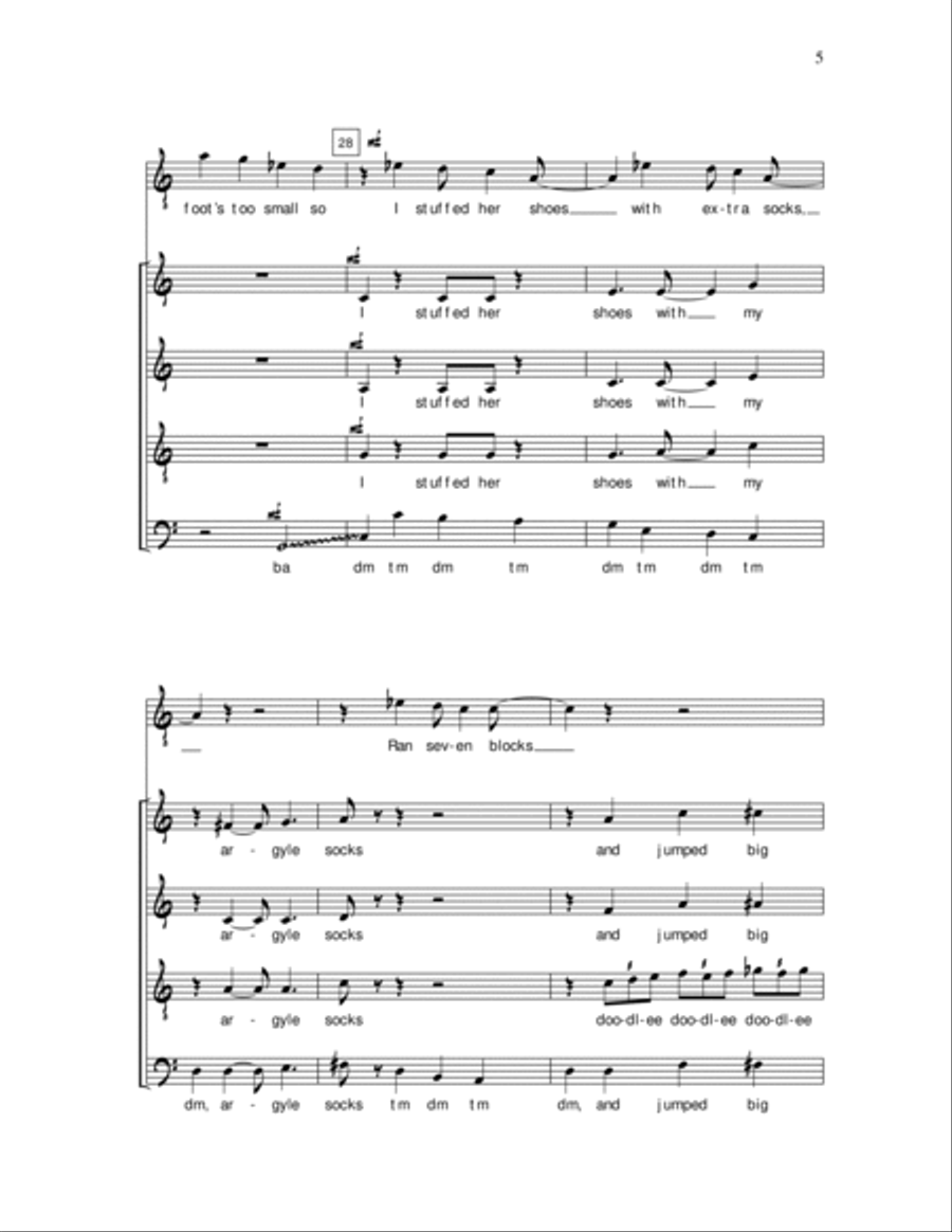 I Can Do That I Can Do That 4-Part scores gallery preview page 5