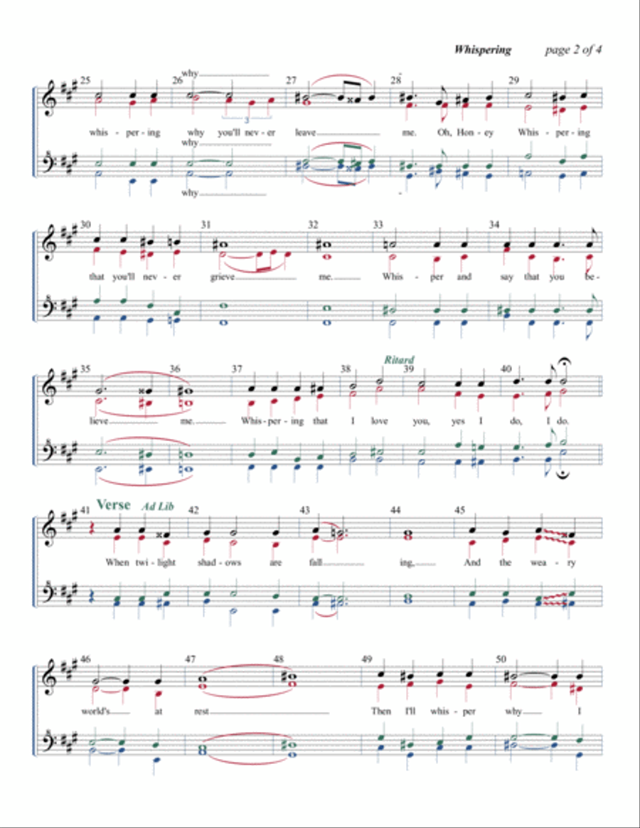 Whispering A Cappella scores gallery preview page 2
