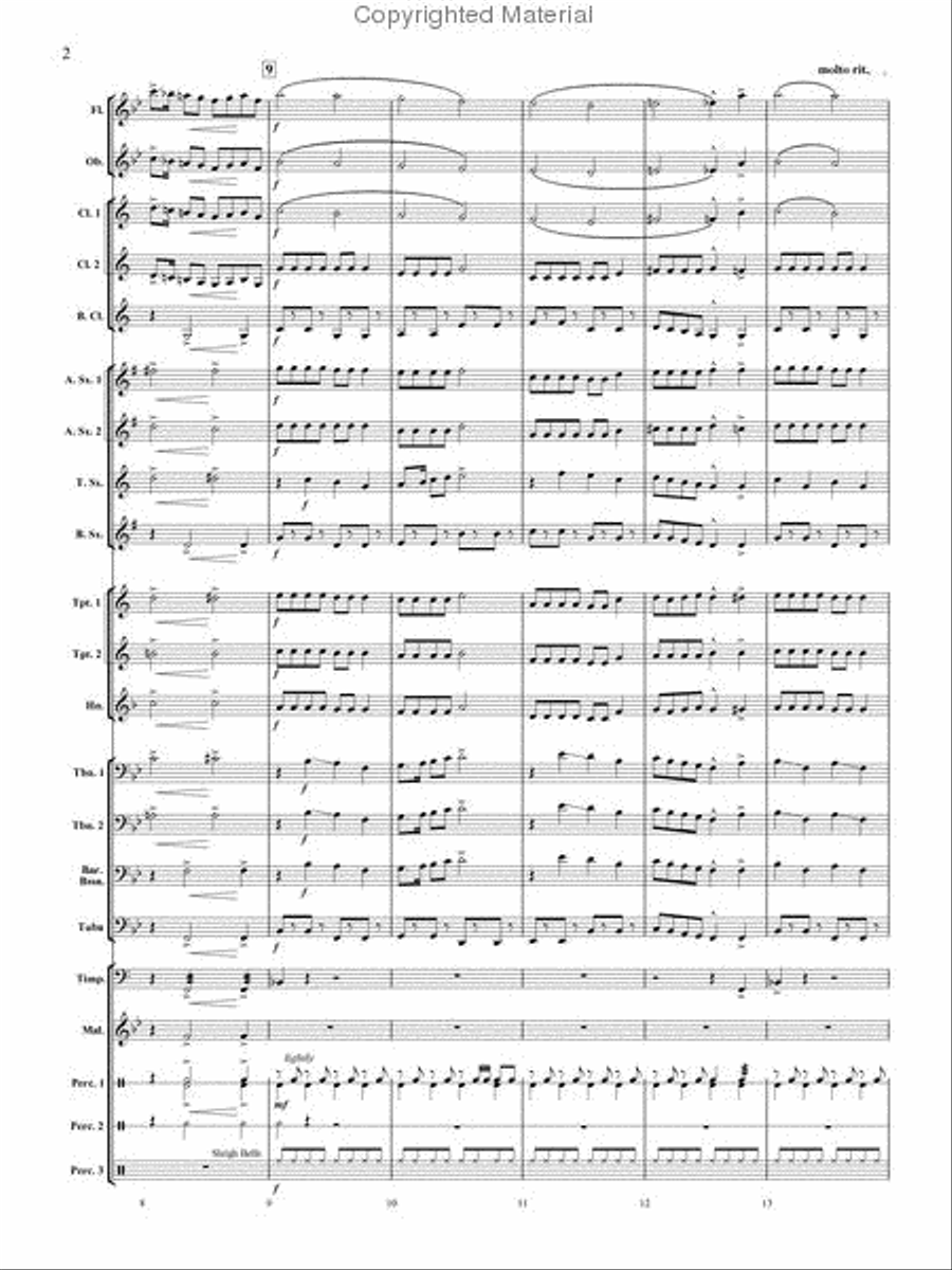Santa's Big Adventure Concert Band scores gallery preview page 3