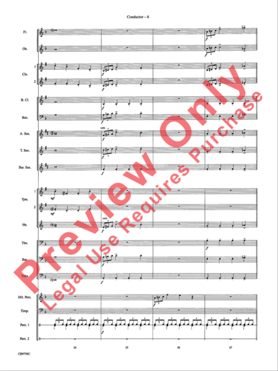 Batman Theme Concert Band scores gallery preview page 9