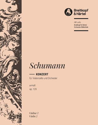 Book cover for Violoncello Concerto in A minor Op. 129