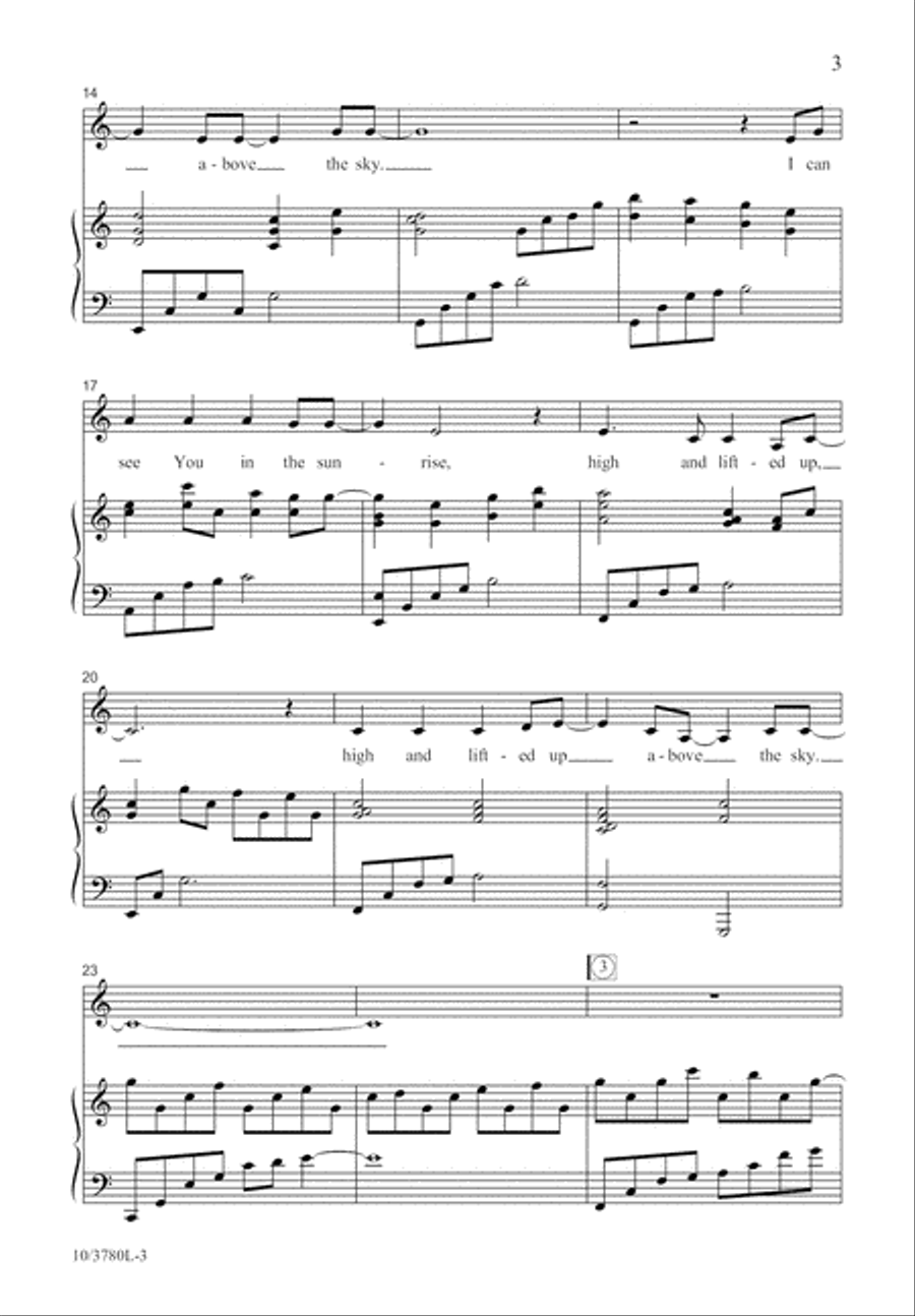 High and Lifted Up High and Lifted Up 3-Part scores gallery preview page 4