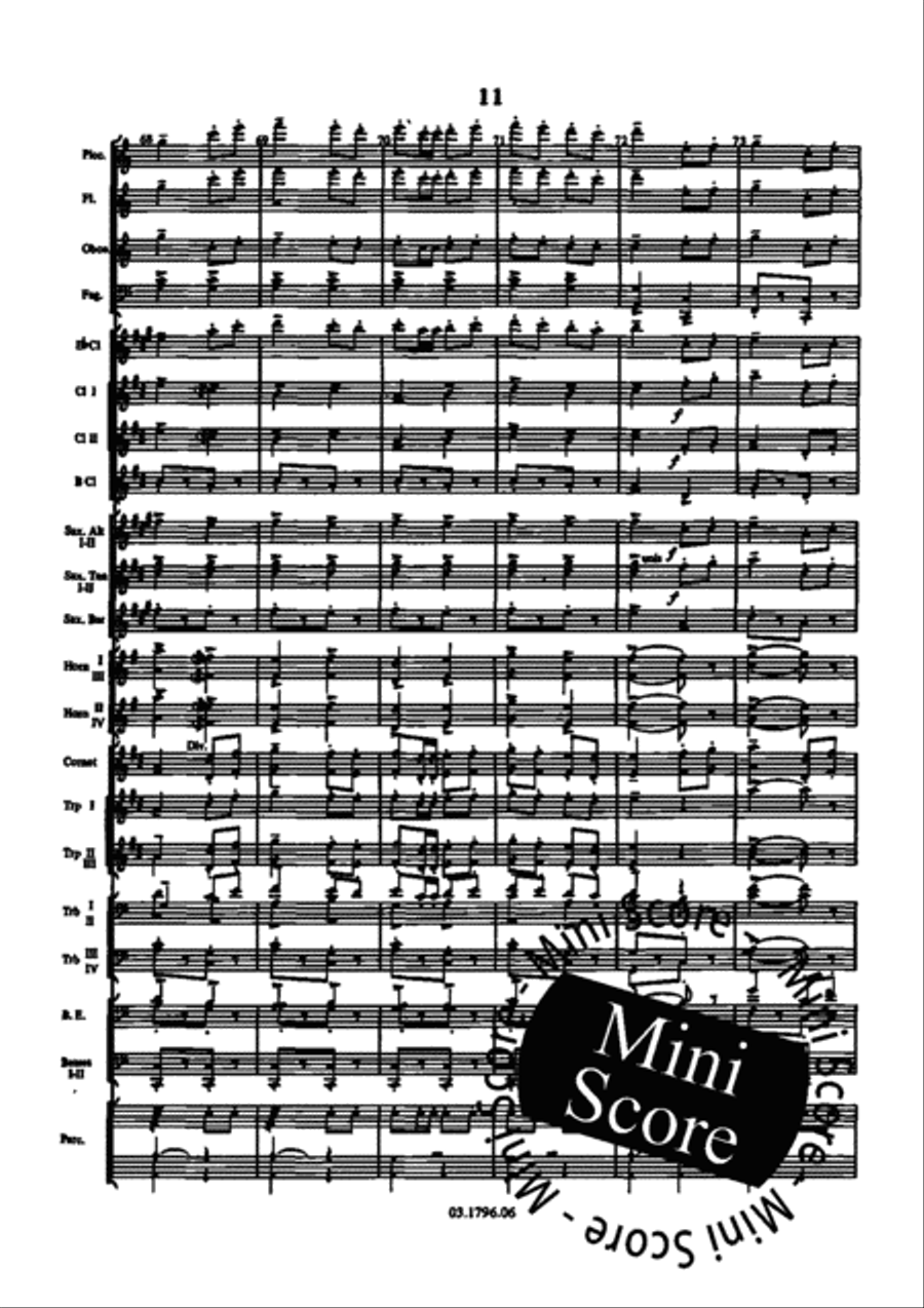 Marche Pour Harmonie ou Fanfare Fanfare Band scores gallery preview page 17