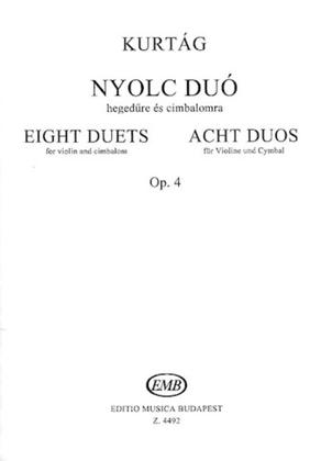 Book cover for 8 Duets Op.4-vln/cimbalom