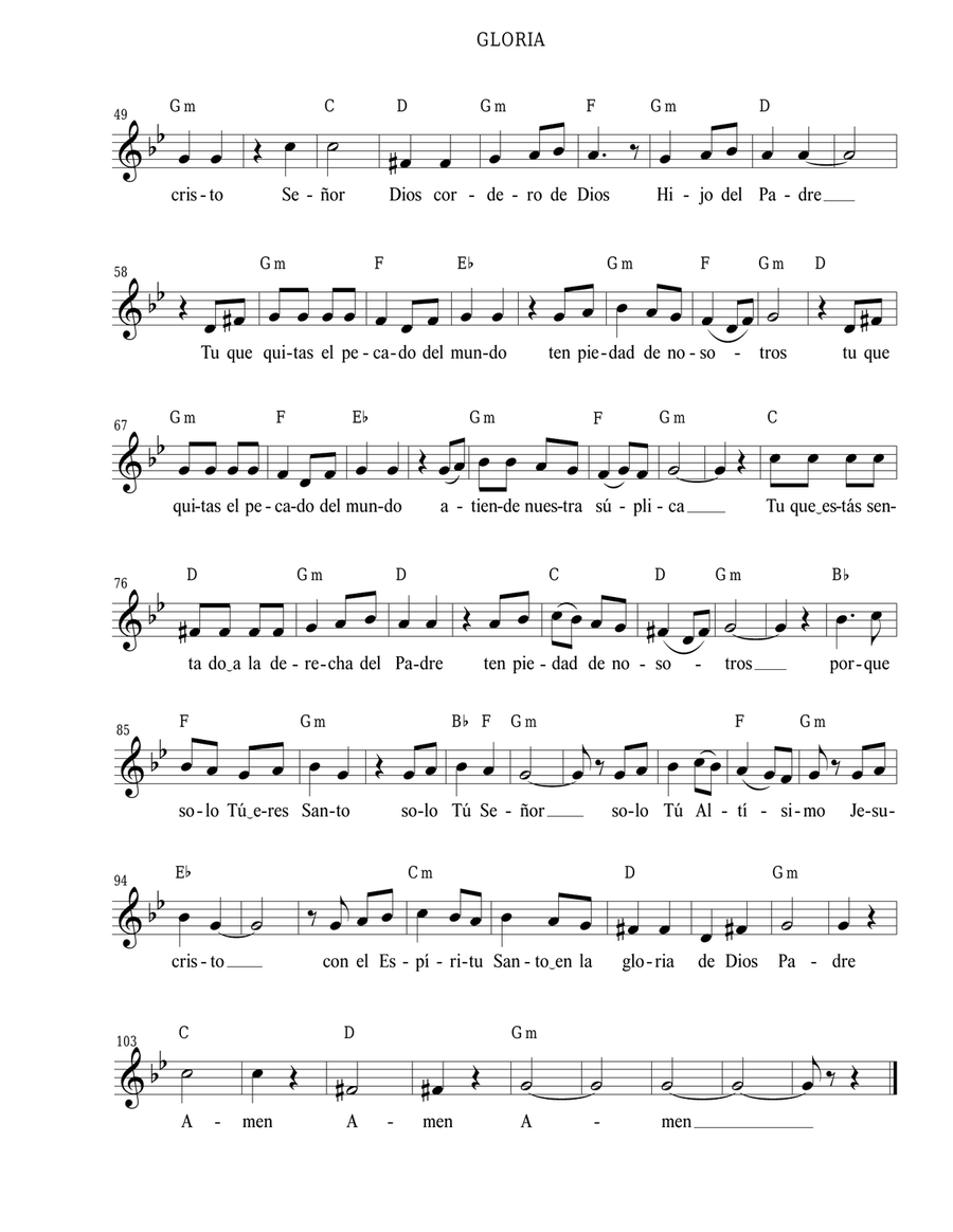 Bendita Eucaristía Bendita Eucaristía Piano scores gallery preview page 5