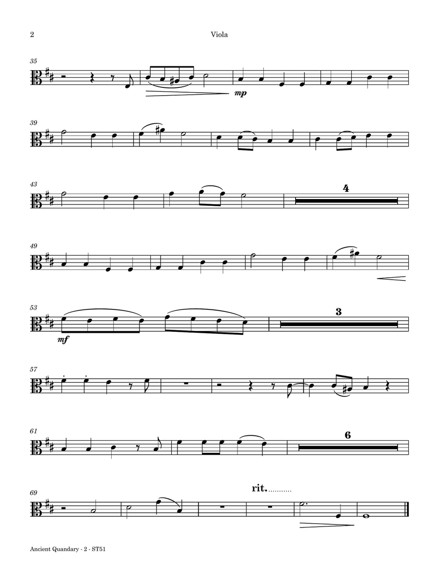 Ancient Quandary String Quartet scores gallery preview page 2