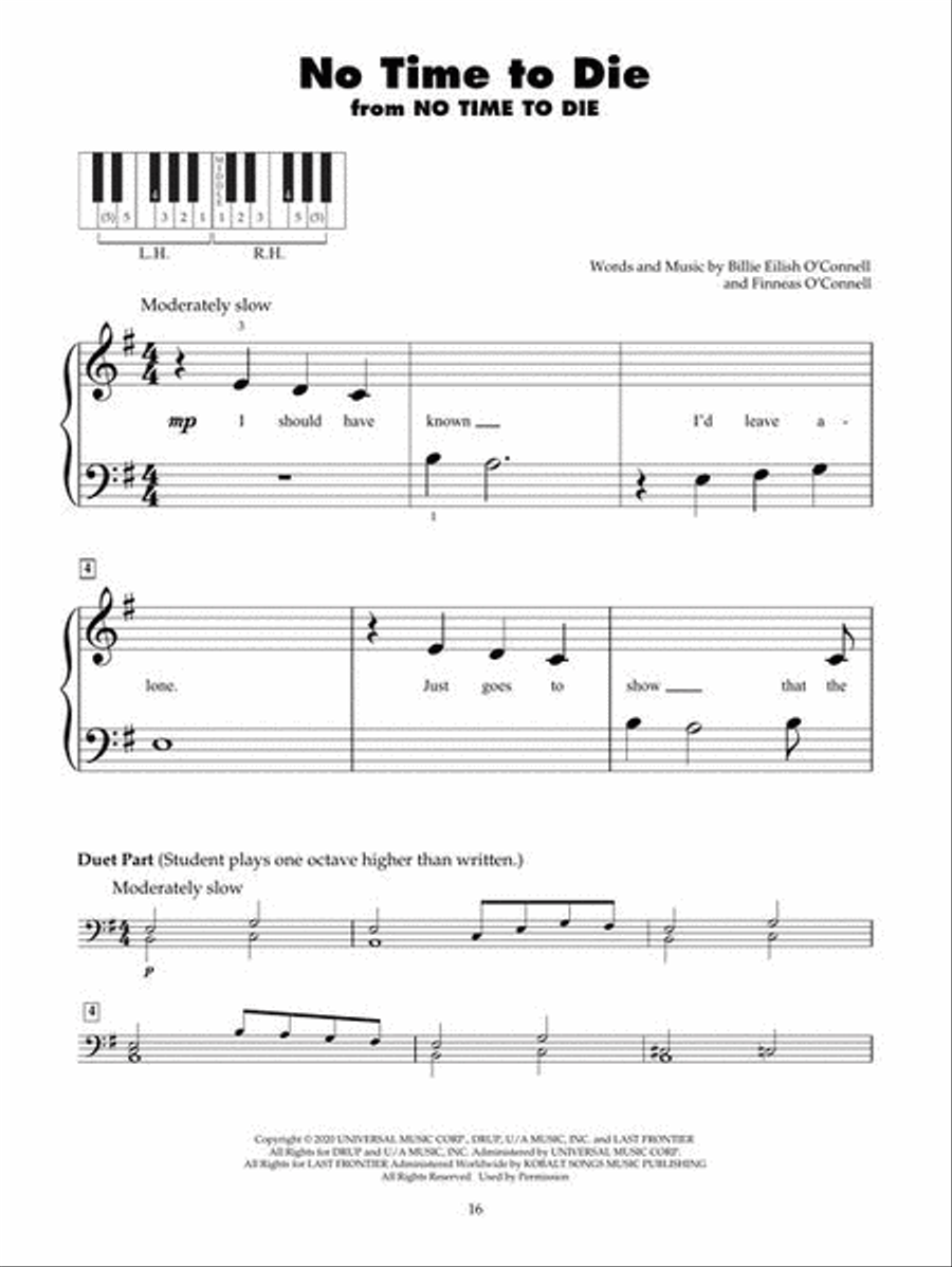 Hit Songs for Five-Finger Piano Piano scores gallery preview page 5