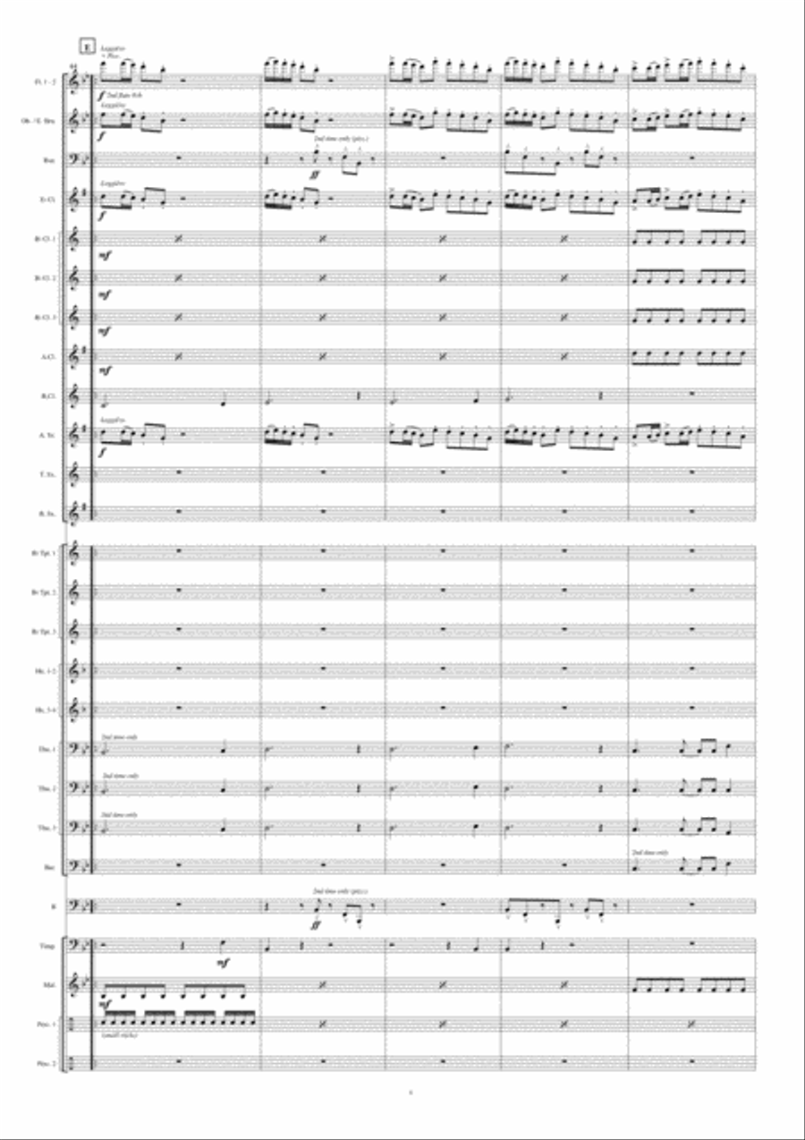 Simi Jadech Concert Band scores gallery preview page 9
