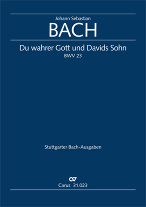 Book cover for Thou very God and David's Son (3rd version) (Du wahrer Gott und Davids Sohn)