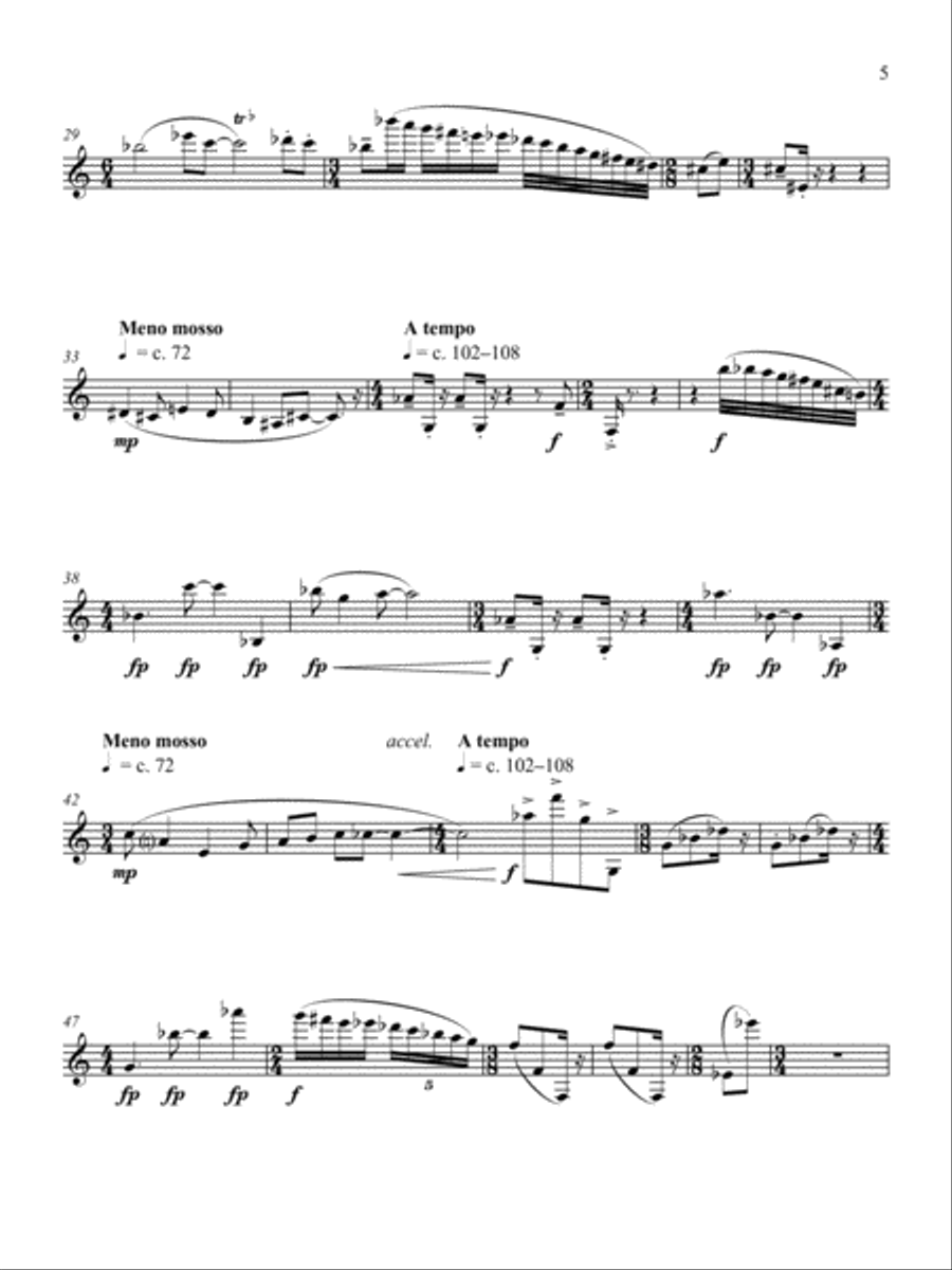 Sojourn 3 A Clarinet scores gallery preview page 3